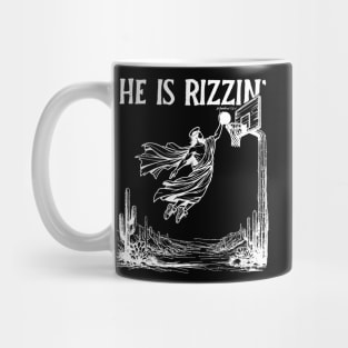 He is Rizzin Funny Easter Jesus Mug